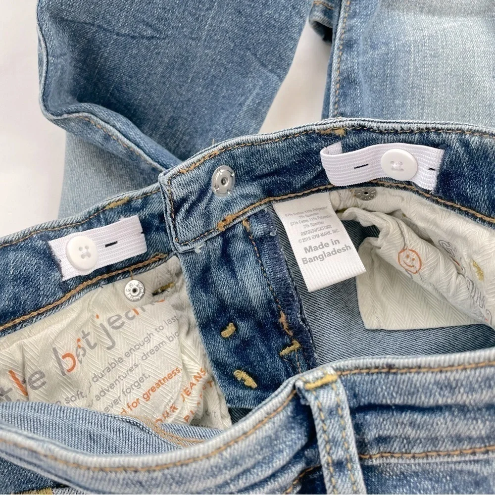 Gymboree Girls Silver Striped Skinny Jeans Size 5 New with Tags NWT